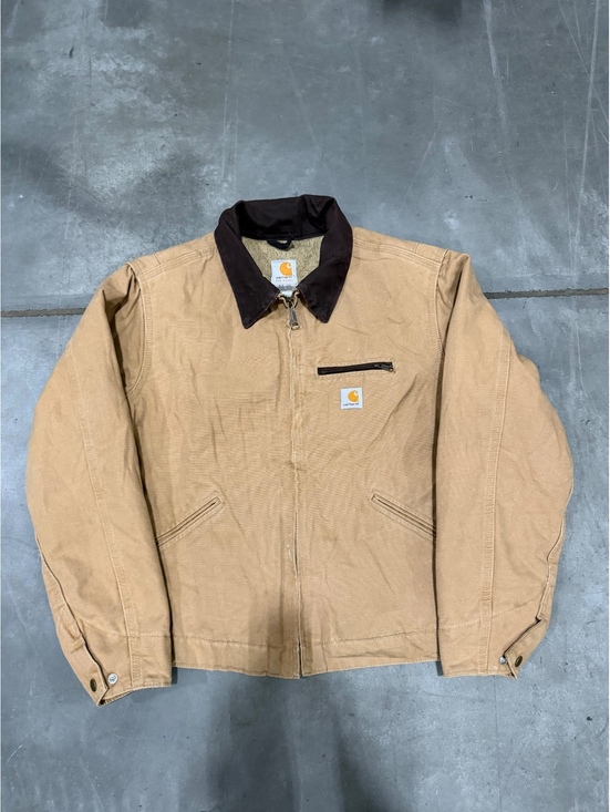 Carhartt Jackets & Blazers - Vintage Carhartt WJ097 CML Women's Detroit Jacket Camel Tan Size Large